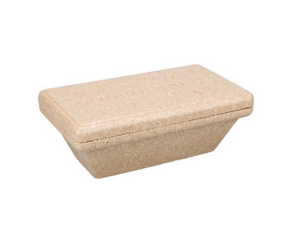 Bak Polystyreen M 750ml. bruin composteerbaar