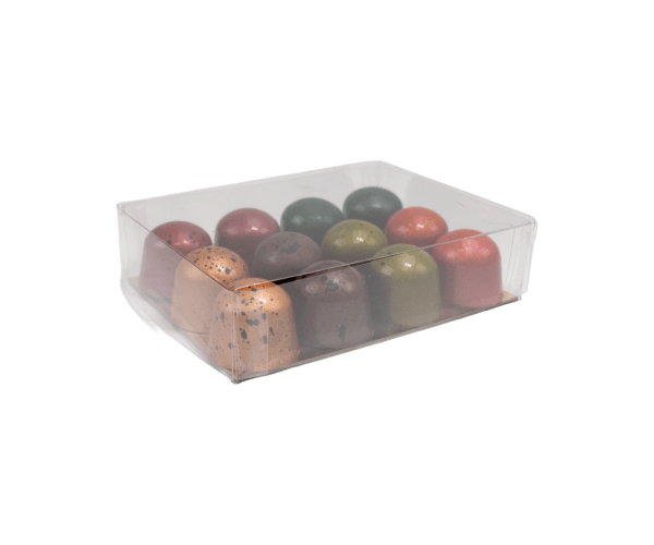 Luxe transparante doos 12x9x3 Incl.Goud Zwart karton