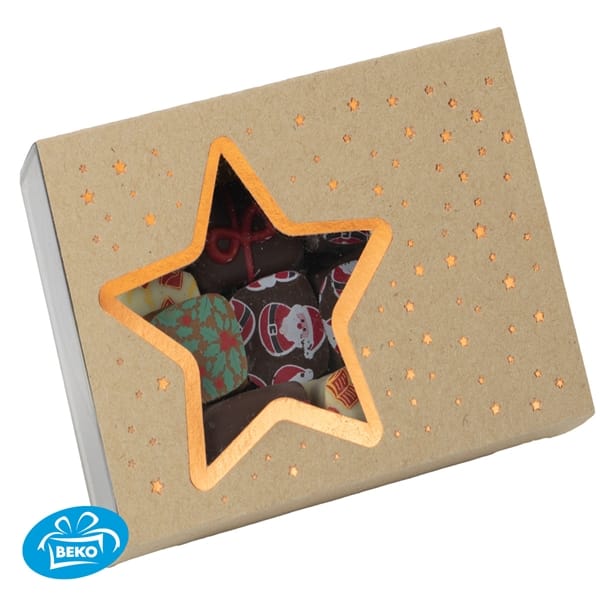 Sleeve STER kraft + foilprint koper tbv BLI130904