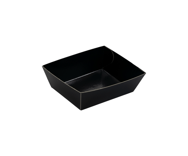 Konische schaal 115(135)x90(115)x45 mm Zwart / Zwart PET
