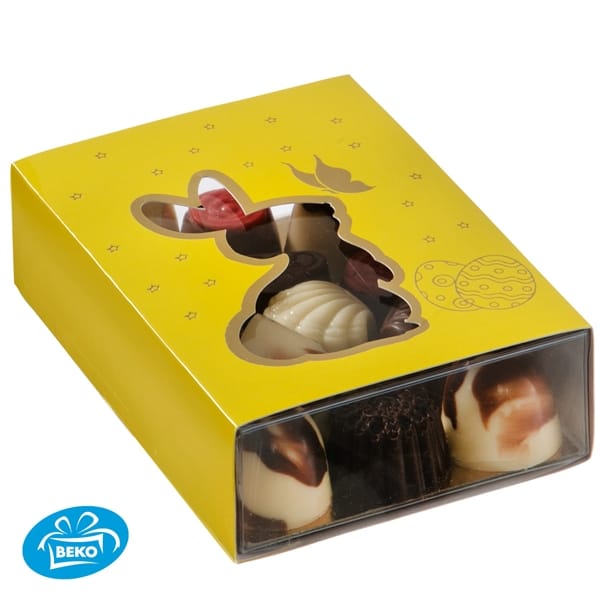 Sleeve Konijn Geel + foilprint goud tbv BLI130904
