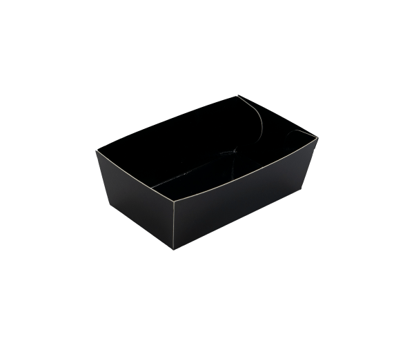 Konische schaal 120(130)x70(85)x45 mm Zwart / Zwart PET