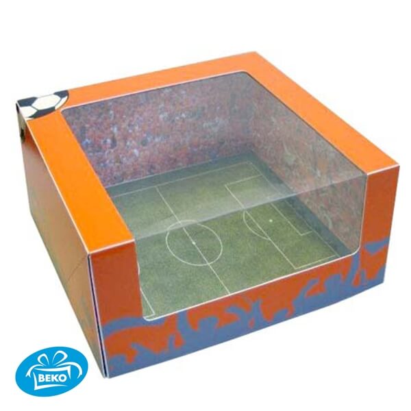 Voetbal Zijvensterdoos 19x19x9