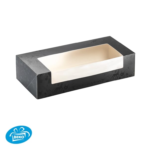 Kerst Stol 26x12x7,5 Black Glamour+Zijvenster