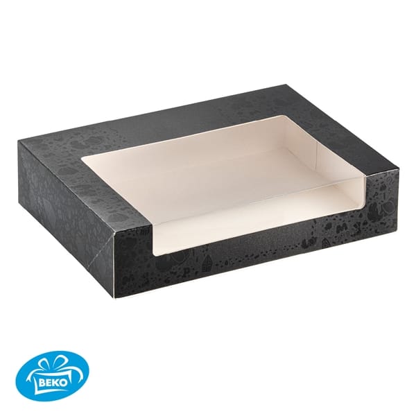 Sint Letterdoos 28x21x6 Black Glamour + Zijvenster+ Logo