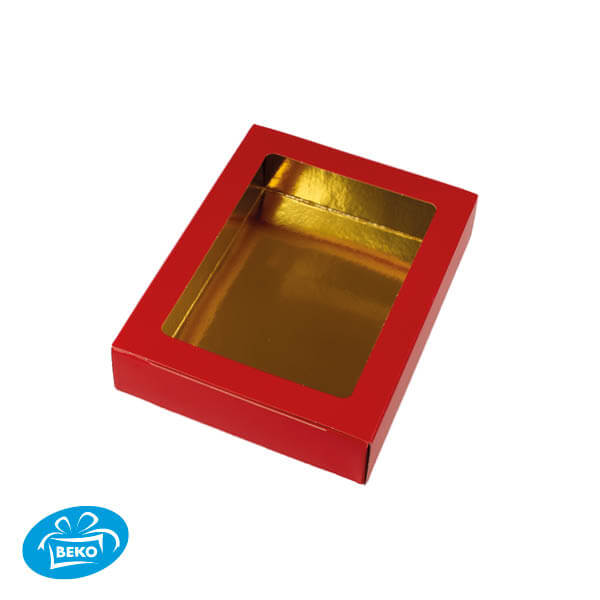Letterds.Holwand GK-04 15,1x11,1x3,1cm Rood/G+Logo (schuif)