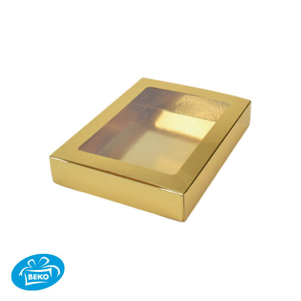 Letterds.Holwand GK-07 17,7x12,2x3,5cm Glansgoud+Logo schuif