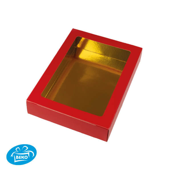 Letterds.Holwand GK-07 17,7x12,2x3,5cm Rood/G+Logo (schuif)