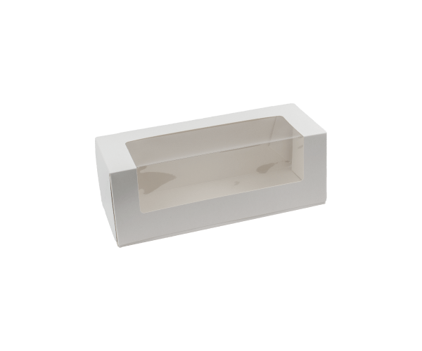 SPAR Zijvensterdoos 25x10x9 Blanco