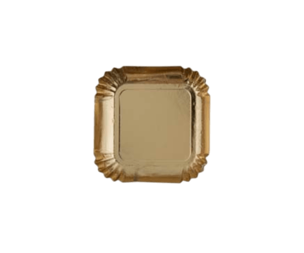 Schotel 6,5x6,5cm Goud