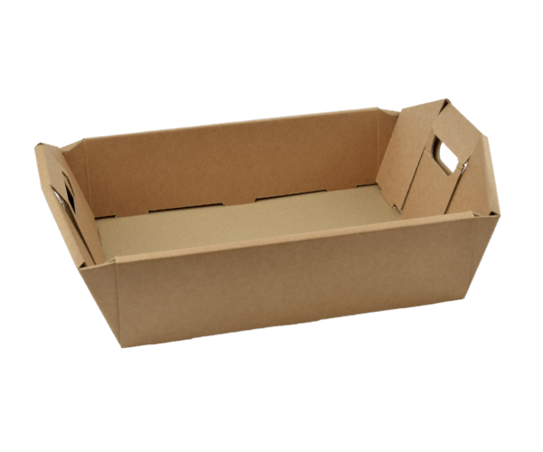 Luxe Geschenkbak 25x18x7,5 cm  kraft plano