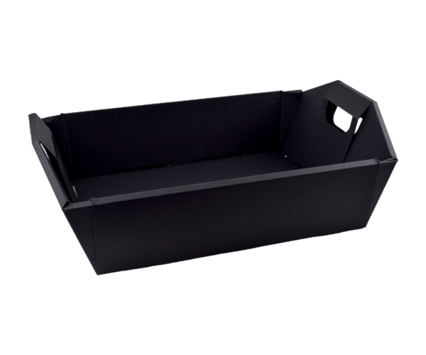 Luxe Geschenkbak 25x18x7,5 cm zwart plano