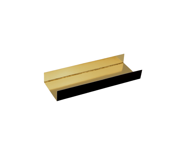 Eclair Schuiver Zwart/Goud voorgevouwen 4,5x13x1,5cm