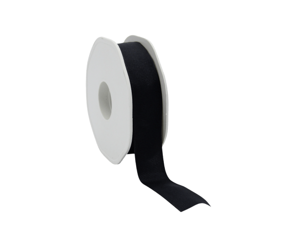 Rol zijdelint 23mm-20mtr Elegance Wired Zwart ELGW26.09