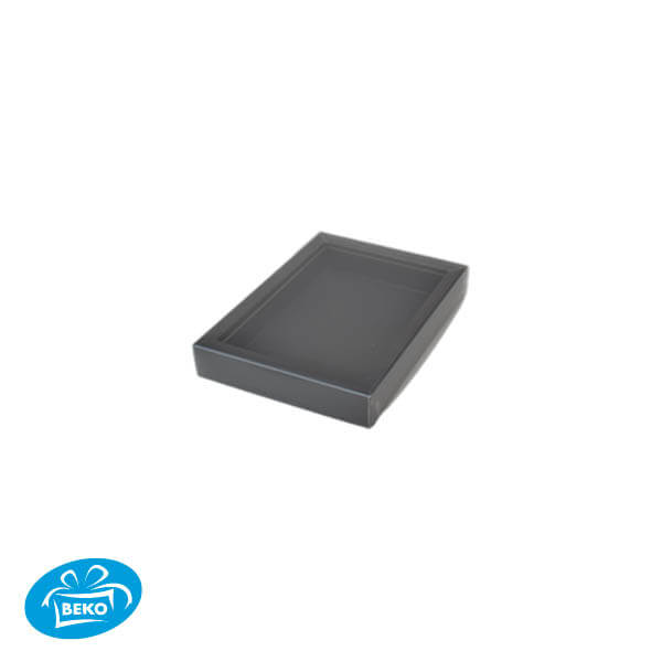 Letterbodem+Holwand GK-01 13,1x9,1x2,5cm Matzwart deluxe