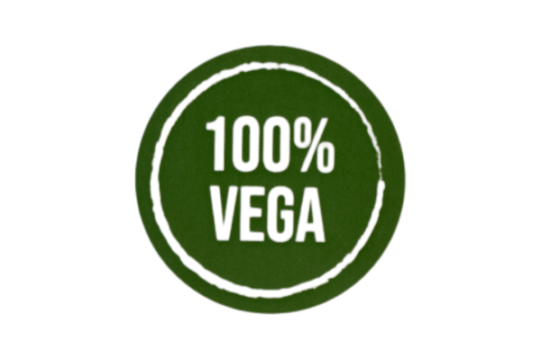 Etiket rond 3 cm 100% "Vega"