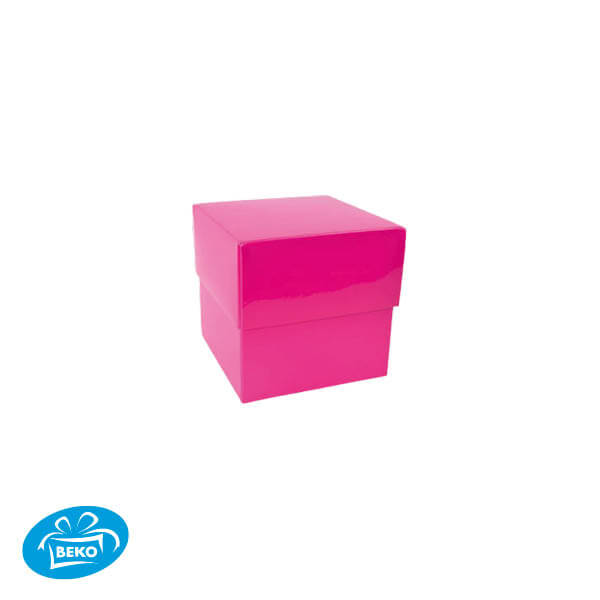 Bonbondoos 8,3x8,3x7,6 250gr. Deep Cover Box Fuchsia