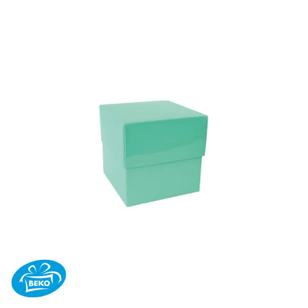 Bonbondoos 8,3x8,3x7,6 250gr. Deep Cover Mint groen