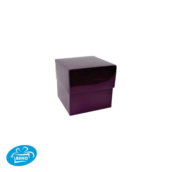 Bonbondoos 8,3x8,3x7,6 250gr. Deep Cover Box Paars