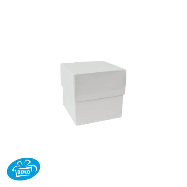 Bonbondoos 8,3x8,3x7,6 250gr. Deep Cover Box Wit