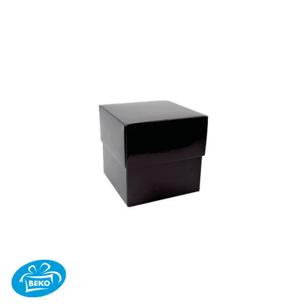 Bonbondoos 8,3x8,3x7,6 250gr. Deep Cover Box Zwart