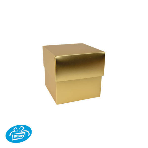 Bonbondoos 10,1x10,1x9,2 500gr. Deep Cover Mat Gold Metallic