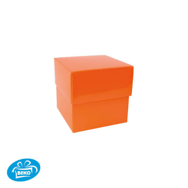 Bonbondoos 10,1x10,1x9,2 500gr. Deep Cover Box Oranje