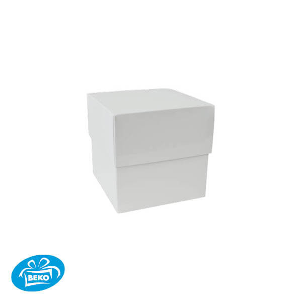 Bonbondoos 10,1x10,1x9,2 500gr. Deep Cover Box Wit