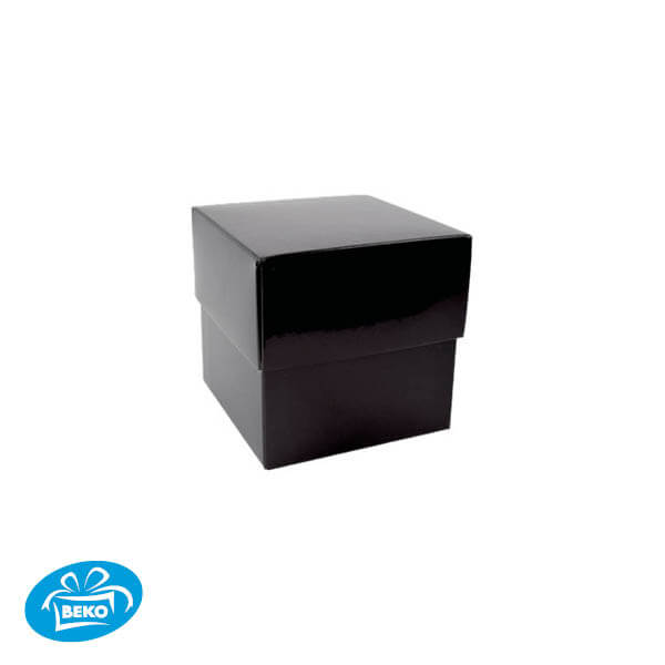 Bonbondoos 10,1x10,1x9,2 500gr. Deep Cover Box Zwart