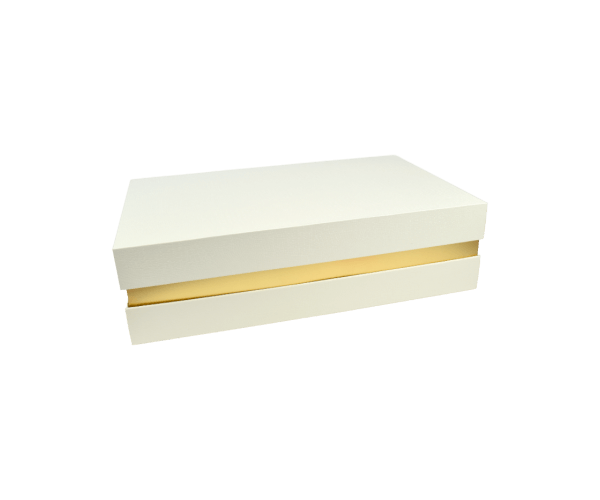 Cadeau box 38,5 x 23,4 x 10,5 Wit slang print + goud