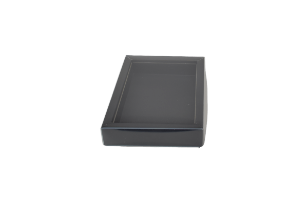 Letterbodem+Holwand GK-07 17,7x12,2x3,5cm Matzwart deLuxe