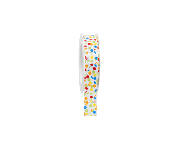 Rol zijdelint 25mm-18mtr Confetti Kleur (11.664.025.84)