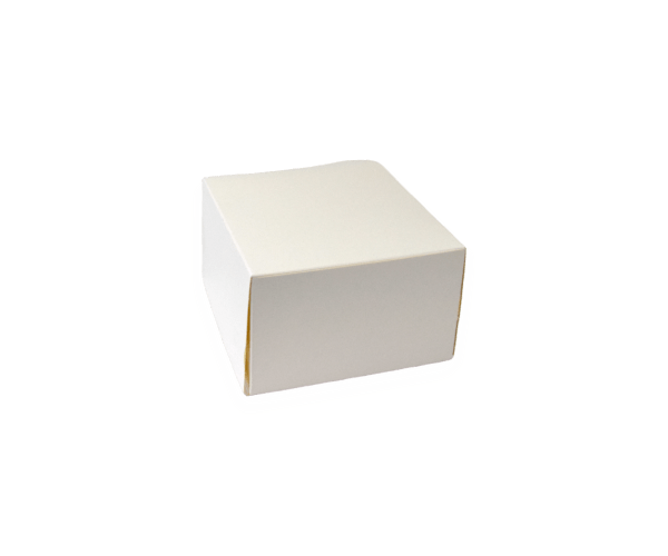 Patisseriedoos 21x21x10 wit met vernis