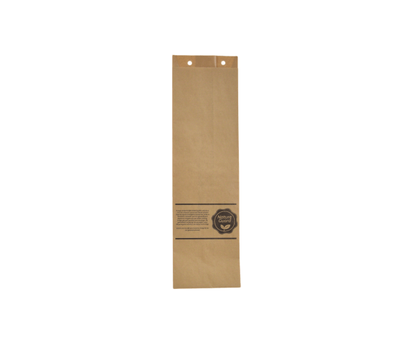 Papieren Beugelzak Kraft Nature Guard 16x12x53