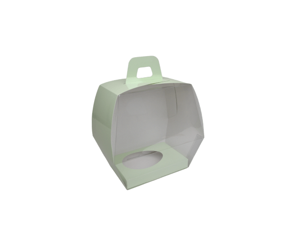 Paaseivensterdoos Pastel Green149x104x195+Ei support wit