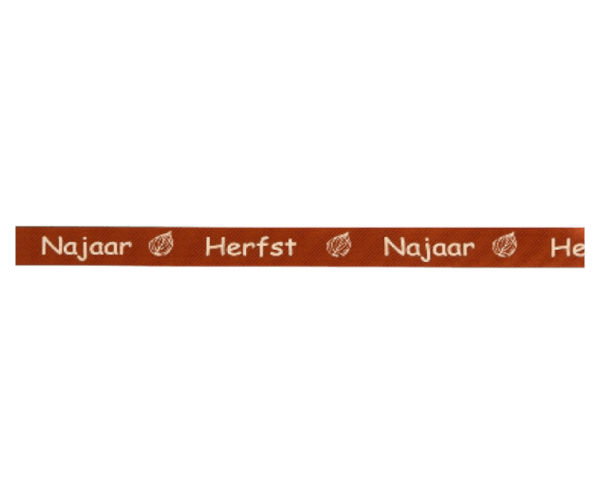 Rol zijdelint 15mm-100mtr Herfst/Najaar bruin  (119015NHBCR)