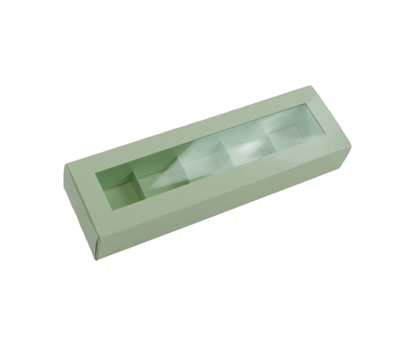 Bonbondoos Pastel Green 5v 174x34x30mm + inlay