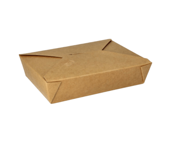 Lunchbox Bruin Kraft 19,7x14x4,8 cm onbedrukt