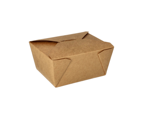Lunchbox Bruin Kraft 6,4x9x11,3 cm onbedrukt