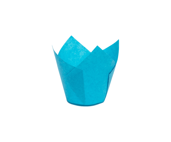 Caisse 150/50mm 'Tulp Medium' Blauw (Muffin)